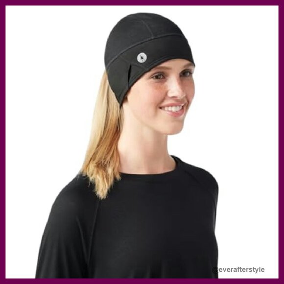 Active Fleece Ponytail Beanie Contoured Drop-Ear Design Reflective Winter main image 7